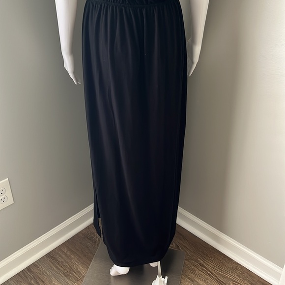 Lildy Tie Waist Black Maxi Sundress Size L/XL - Picture 10 of 11